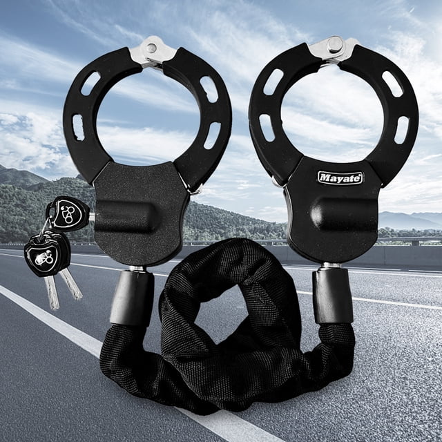 Peggybuy Bicycle Lock Portable Handcuff Lock Cycling Accessories Bike E-Scooter Padlock