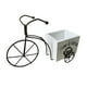 thumbnail image 4 of Adorno de maceta para bicicleta, soporte para plantas de triciclo, caja de flores de madera, jardinera para bicicleta Blanco, 4 of 6