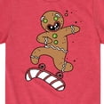 thumbnail image 3 of Instant Message - Gingerbread Skater Christmas - Toddler & Youth Short Sleeve Graphic T-Shirt, 3 of 6
