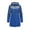 Blue, variant on Womens Rain Jacket - Long Lightweight Water Resistant Slicker Shell Windbreaker, Striped Lined Hooded Trench Coat, S-2XL