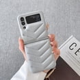 thumbnail image 1 of Puffer Case Compatible With Samsung Galaxy Z Flip 4, Soft Touch Puffer Jacket Pu Leather Shockproof Cover, 1 of 5