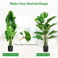 thumbnail image 5 of Topbuy 60” Monstera Deliciosa Artificial Tree in Cement Pot (2 Count), 5 of 8