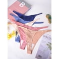 thumbnail image 4 of GaaiKei G-String Thongs for Women Sexy Panties Stretch T-back Tangas Low Rise Hipster Underwear 7 Pack,Size 8, 4 of 5