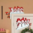 thumbnail image 4 of Taicans Christmas Door Topper Snowman Family & Reindeer Top Frame Decoration Christian Front Door Corner Sign Home Wooden Xmas Party Ornament Table Decor Props Gift for Wall Window,1Pcs, 4 of 4