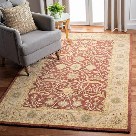 SAFAVIEH Antiquity Collection 3  x 5  Rust AT14C Handmade Traditional Oriental Premium Wool Area Rug Safavieh Antiquity Collection AT14C Handmade Rust Wool Area Rug  3 feet by 5 feet (3  x 5 )