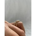 thumbnail image 3 of SOLITAIRE JEWELS 2.50CT Pear Cut Moissanite Double Band Engagement Ring for Women Solid 10k Yellow Gold, 3 of 5