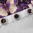 thumbnail image 4 of Homewish Girls Butterfly Blackout Curtains, Chic Floral Leaf Curtains Pack of 2 (42x84 Each), 4 of 5