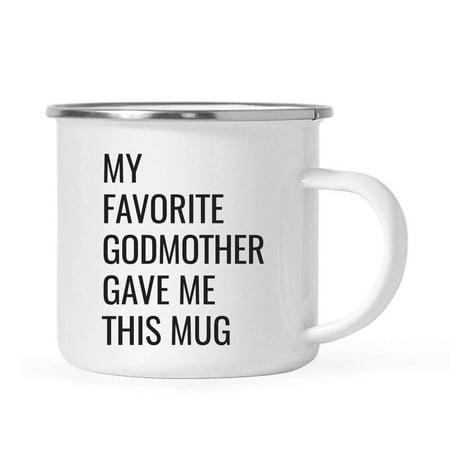 

Stainless Steel Funny Campfire Coffee Mug Gag Gift My Favorite Godmother Gave Me This Mug 1-Pack Godson Goddaughter Birthday Christmas Sarcastic Humor Metal Camping Cup Gift Ideas 11oz
