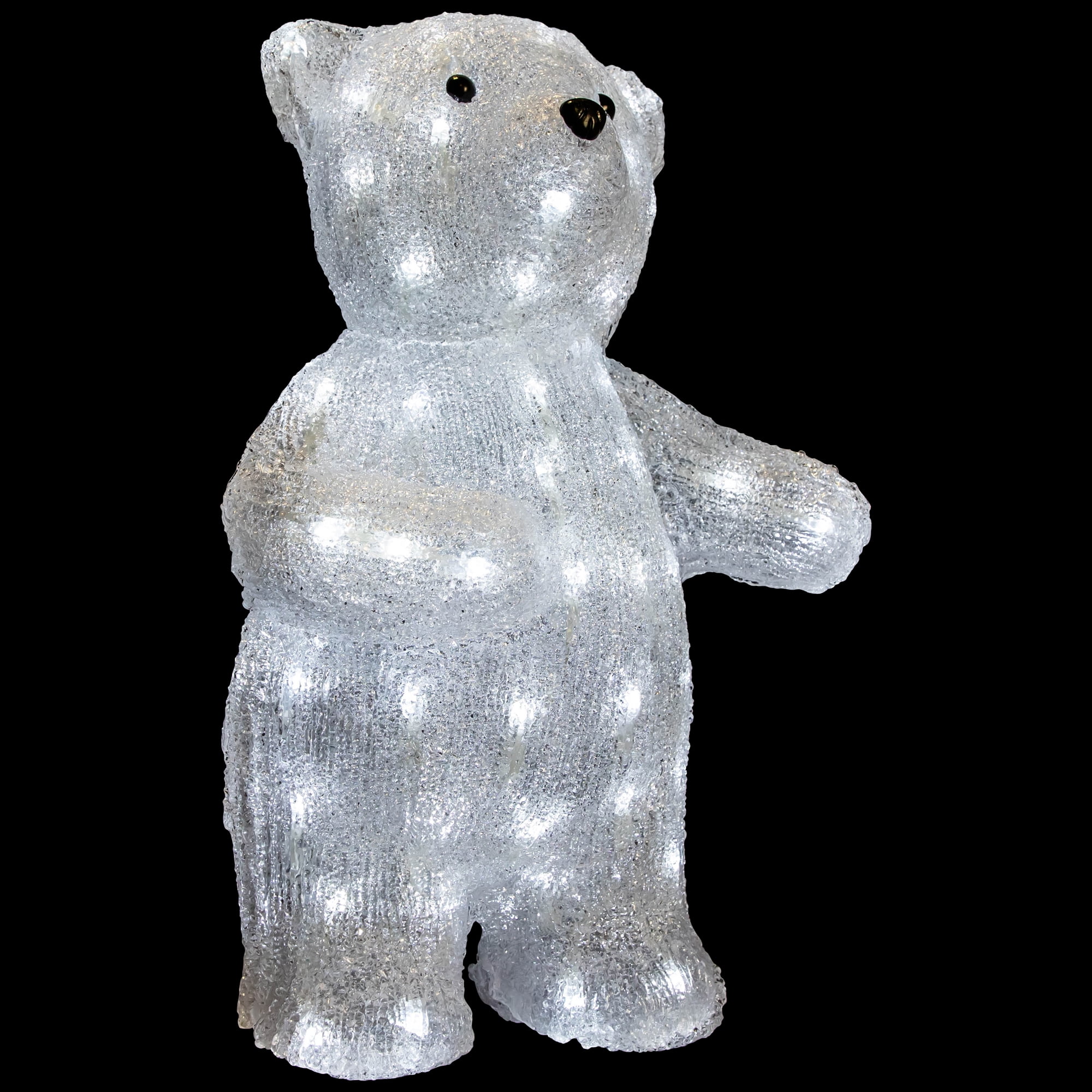 16.5" LED Lighted Commercial Grade Acrylic Polar Bear Outdoor Christmas Decoration