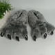 thumbnail image 3 of Qarigey Pantuflas de felpa suaves y delicadas para niños, pantuflas peludas para niños, zapatillas para el hogar, pantuflas para niños, Accesorios de calzado gris, 3 of 6