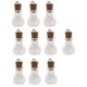 thumbnail image 1 of Blesiya10pcs Frascos de Muestra Vacíos en Miniatura de Botellas de Mensajes con Tornillos - Forma plana de Forma plana de Fernando mini botellas con corchos, 1 of 8