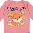 thumbnail image 4 of Inktastic My Grandma Loves Me- little fox Boys or Girls Long Sleeve Baby Bodysuit, 4 of 5