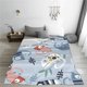 thumbnail image 5 of Balery Cute Chameleons On Blue Manta de Felpa Suave y Acogedora – Cobija de Franela Aterciopelada para Cama, Lavable y Cálida para Sofá, Mascotas, Transpirable-60"x50", 5 of 7