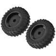 thumbnail image 1 of Rubber Tire, RC Anti-Skid Tires Excellent Durability Environmentally Friendly Non-slip Effect  for WPL D12 1/10 RC Trucks Black BL,Silver S,Red R, 1 of 7