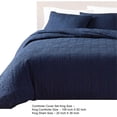 thumbnail image 5 of Jose 3 Piece King Size Comforter Set - Matching Shams - Jacquard Navy Blue, 5 of 5