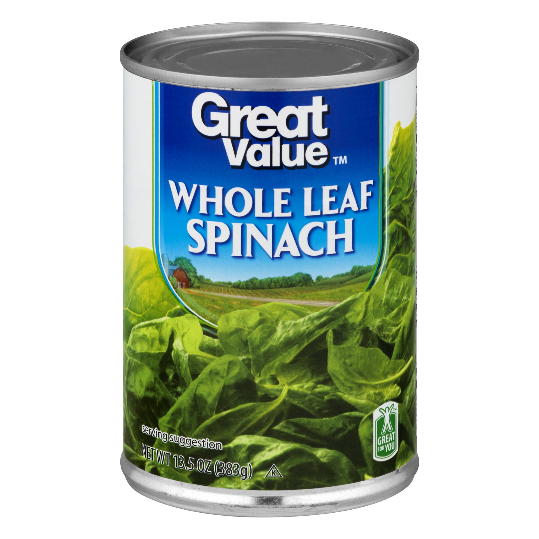 Great Value Whole Leaf Spinach, 13.5 Oz - Walmart.com