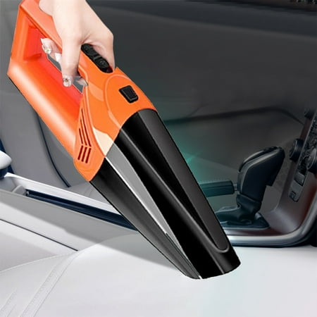 

Aoujea Vacuum Cleaner Clear Iems Automotive High-power Dry And Wet Dual Purpose 120W Wireless Charging Portable Home And Car Dual Purpose Vehicle Mounted Great Gifts for Less Orange Plastic