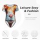 thumbnail image 4 of Balery Oil Painting Colorful Hamster Body de cuello redondo de manga corta para mujer Tops de manga corta Tops básicos-Medium, 4 of 7