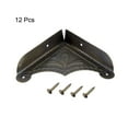 thumbnail image 3 of Unique Bargains Metal Desk Corner Protectors Table Edge Cover Guard 57x57x13mm Bronze Tone 12Pcs, 3 of 3