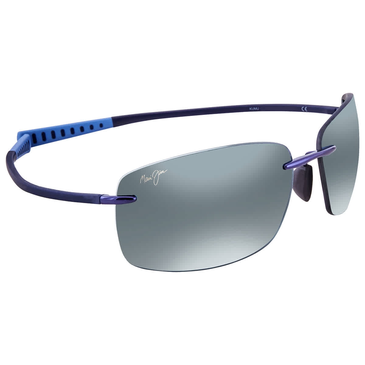 Maui Jim - Maui Jim Kumu Polarized Grey-Black Rectangular Sunglasses ...