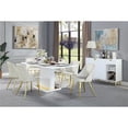 thumbnail image 2 of Acme Furniture Table de Salle à Manger Rectangulaire, Blanc Brillant, 2 of 7