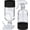 Black, variant on 2 Pack 360 ° Glass Spray Bottles with Silicone Sleeve, 16 oz Empty Refillable Containers with Adjustable Spray Nozzles, Spray Bottles for Hair, Cleaning Solutions and Plants White