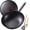 Black, variant on Carbon Steel Wok -13 Inch Woks & Stir-fry Pans Nonstick, Wok Pan with Glass Lid Spatula and Dish Brush: Pre-Seasoned Flat Bottom Chinese Wok for Induction, Electric, Gas, All Stoves
