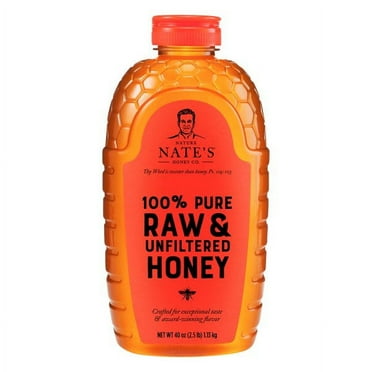 Nature Nate's Texas Honey, 100% Pure, Raw and Unfiltered Honey, 40 oz