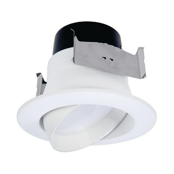 Halo 3008730 4 in. 8.6W LA4 Series LED Adjustable Retrofit Kit - Matte Warm White