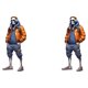 thumbnail image 1 of Kearding Adornos únicos de Halloween Figuras de esqueleto geniales para aumentar el espacio Acrílico moderno y de moda auriculares 2Conjunto, 1 of 6