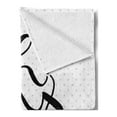 thumbnail image 2 of Oh Baby Soft Flannel Fleece Throw Blanket, Hand-Written Style Oh My Baby Phrase with Lips and Polka Dot, Cozy Plush for Indoor and Outdoor Use, 50" x 70", Lavender Pink and Black, by Ambesonne, 2 of 5