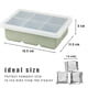 thumbnail image 2 of Bandejas de silicona para cubitos de hielo: moldes de silicona para cubitos de hielo de gran tamaño con tapa extraíble a prueba de fugas Bandeja cuadrada para cubitos de hielo para cócteles, whisky,, 2 of 5