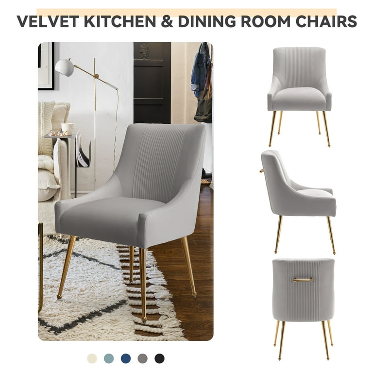 Pleated 2024 velvet chair
