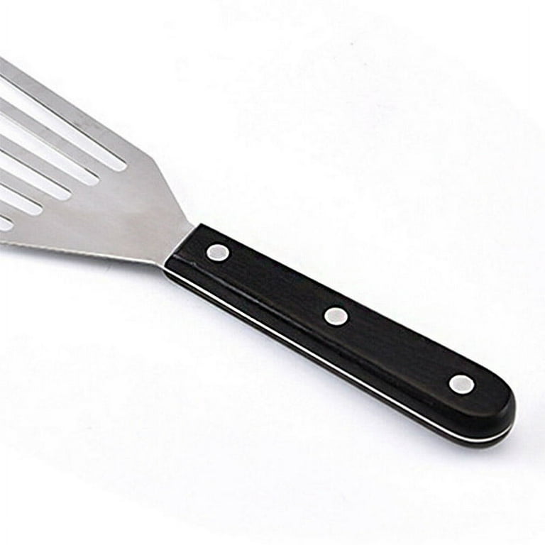 Stainless Steel Fish Spatula Turner Wood Handle Fish Spatula Slotted Turner  Kitchen Metal Spatula for Flipping Frying - AliExpress