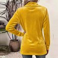 thumbnail image 4 of Shawl Collar Velvet Jacket for Women Open Front Long Sleeve Longline Cardigan Button Detail Dressy Going Out Business Casual Work Office Winter, 4 of 6