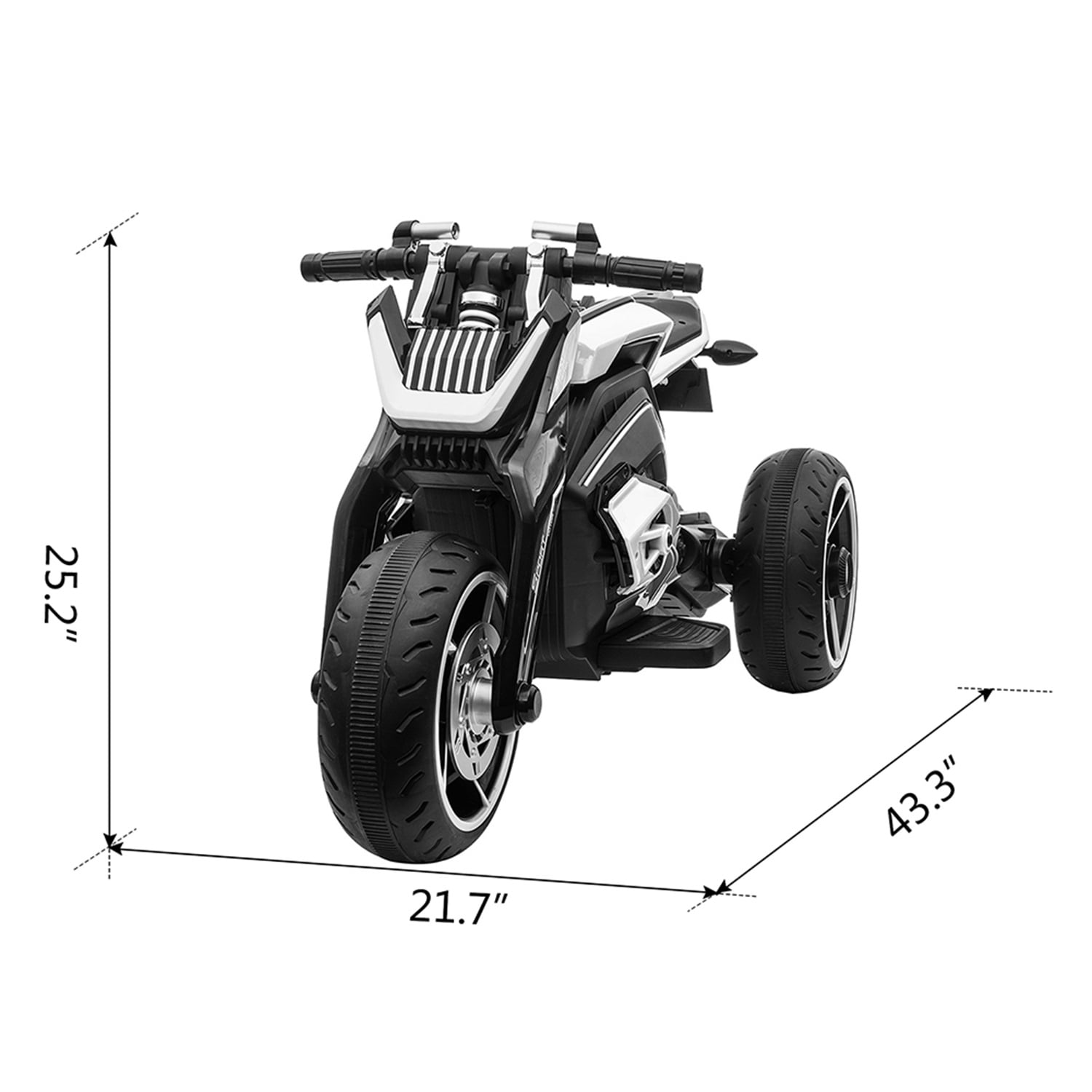 CIPACHO 12V Electric Motorcycle for Kids, Kids Ride On Motorcycle w/ 3 Wheels, Lights, Music, Battery Powered Trike Electric Toy for Children, White CIPACHO 12V Electric Motorcycle for Kids, Kids Ride On Motorcycle w/ 3 Wheels, Lights, Music, Battery Powered Trike Electric Toy for Children, White