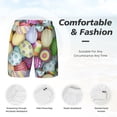 thumbnail image 4 of Kdxio Colorful Easter Eggs Print Men'S Swim Trunks With Compression Liner 7 Inch Inseam Quick Dry Swim Shorts, 4 of 7