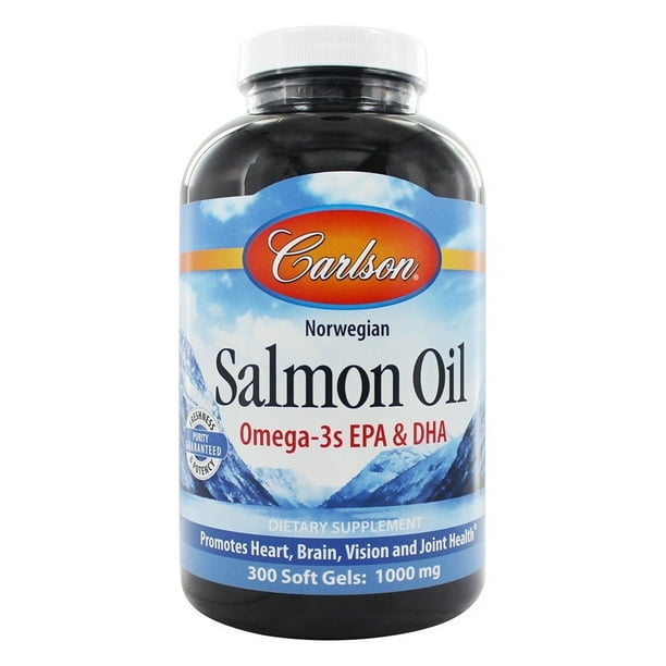 Carlson Labs Norwegian Salmon Oil Softgels, 1000 Mg, 300 Ct Walmart