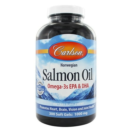 Carlson Labs Norwegian Salmon Oil Softgels, 1000 Mg, 300