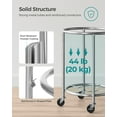 thumbnail image 3 of 29Gal Round Laundry Sorter Laundry Hamper with Wheels Rolling Laundry Cart with Removable Bag for Laundry Room Cream and Silver, 3 of 6