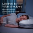 thumbnail image 2 of Almohada DreamyBlue con zafiros reforzados, ajustable, tamaño Loft King, 2 of 6