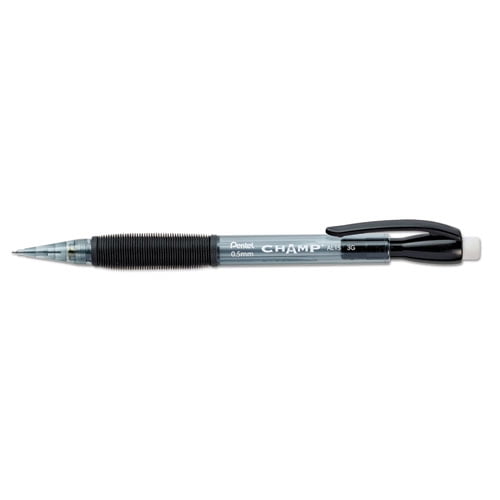 "Champ Mechanical Pencil, 0.5 Mm, Hb (#2.5), Black Lead, Translucent Black Barrel, 24/pack | Bundle of 5 Packs"