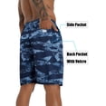 thumbnail image 5 of APTRO Mens Swim Trunks 9'' Mesh Liner Quick Dry Swim Shorts Board Shorts Summer Beach Shorts Navy01 MK305 L, 5 of 7