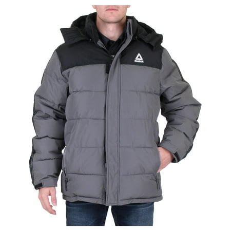 Reebok Mens Winter Warm Puffer Coat (Best Winter Jackets For Men Brands)