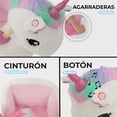 thumbnail image 5 of Mecedora Silla Montable de Madera con Peluche para Bebés y Niños Baby Gaon Pegaso Blanco, 5 of 5