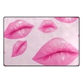 thumbnail image 2 of Lips Pink Area Floor Mats Non-Slip Rugs Soft Doormat 31 x 20 inch Carpet for Living Dining Room Bedroom Decorative, 2 of 7