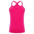 thumbnail image 2 of Xnihocha Kids Girls Dance Tank Tops Spaghetti Strap Camis Racerback Gymnastic Yoga Top Shirts Hot Pink 150, 2 of 6