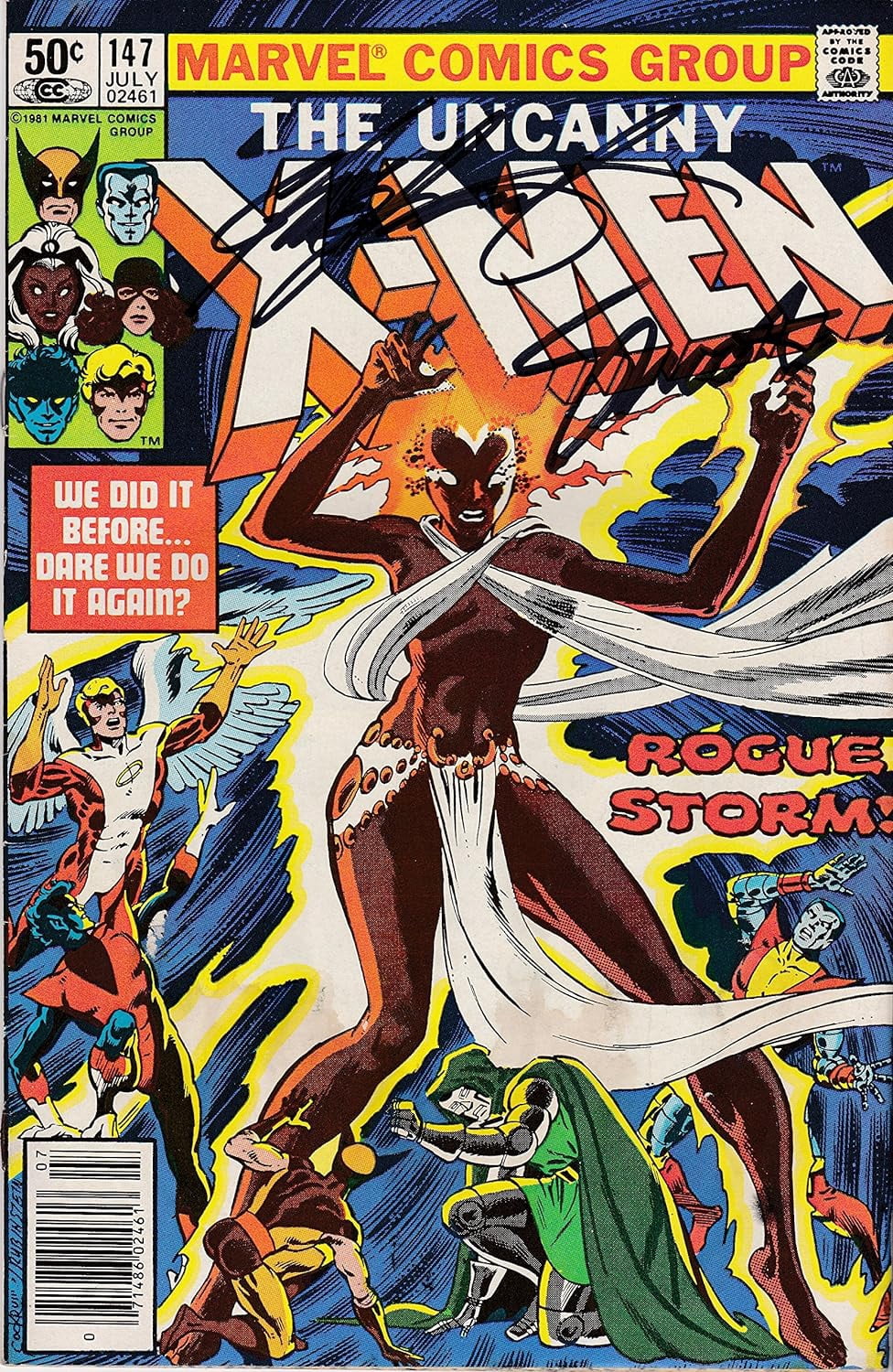 Uncanny X-Men #147 Signed Jim Shooter and Chris Claremont