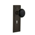 thumbnail image 5 of nostalgic warehouse black porcelain door knob with mission plate, 5 of 5