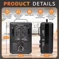 thumbnail image 2 of Plexon Milkhouse Utility Electric Heater with Thermostat Adjustable Overheat Protection Perfect for Garage Workshop Home, 1500-Watt Black, 2 of 8
